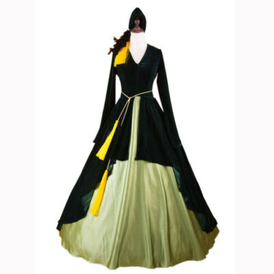 Scarlett O'Hara Costume Gone with The Wind Southern Belle Halloween Gown Dress/