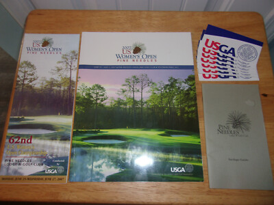 2007 USGA Women's Open Pine Needlles Program Yardage Guide Stickers Free Ship!