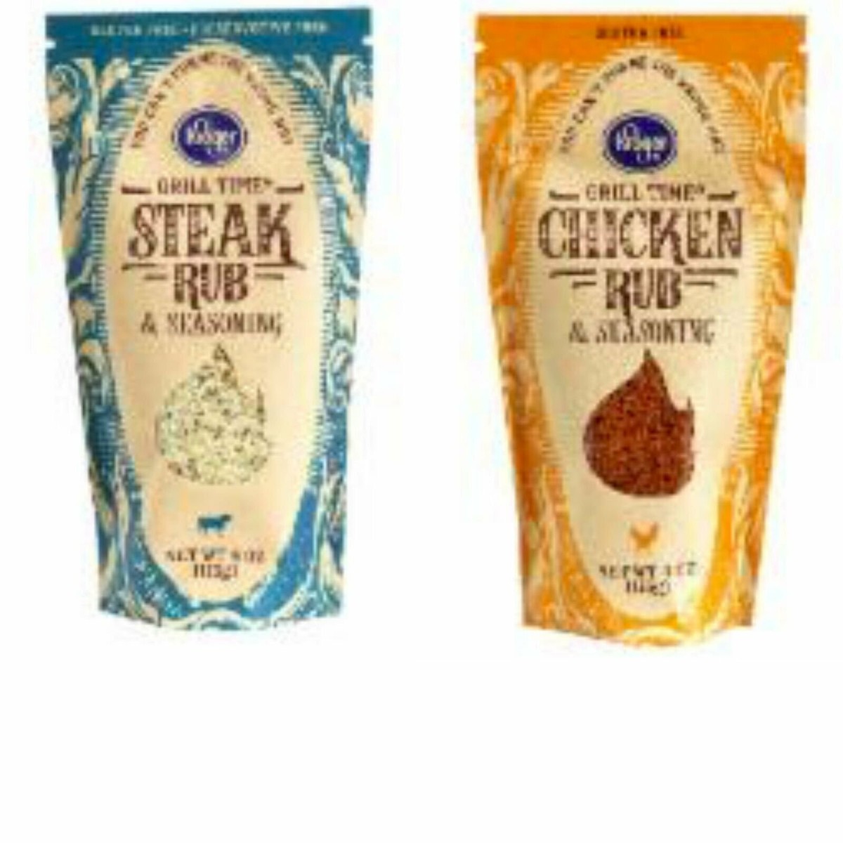 Kroger Grill Time Steak and Chicken Rub Seasoning oz Combo