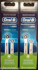 5 ORAL-B CROSS ACTION Replacement Toothbrush Brush Heads Refills Professional