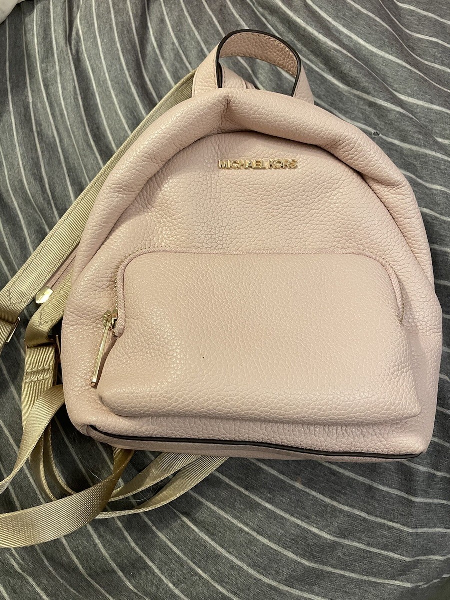 Michael Kors Erin Small Leather Gold Hardware Convertible Backpack School Work MICHAEL KORS ERIN SMALL MINI CONVERTIBLE BACKPACK $348 | eBay main image 4