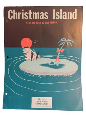 1946 Christmas Island Sheet Music Piano Vocals Ukulele Holiday               F5E