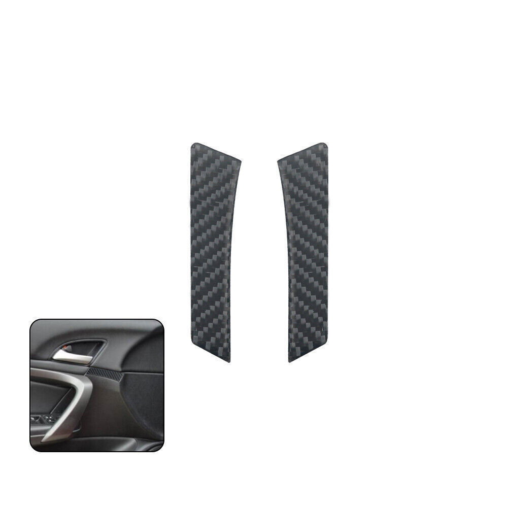 Fit For Honda Accord Coupe 2008-12 Carbon Interior Door Accent Panel Trim Cover