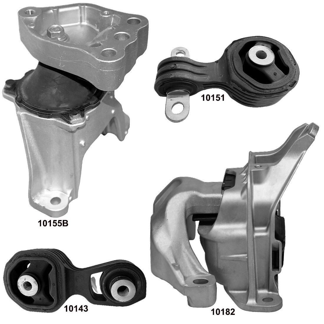OE Quality Engine & Transmission Mount Kit – 4PCS For Toyota Camry L4 2.5L (2018-2022)