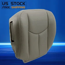 For 2003 2004 05 2006 Chevy Tahoe Suburban Driver Bottom Leather Seat Cover Gray