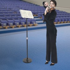 Adjustable Portable Music Stand with Stable Base for Orchestral Use