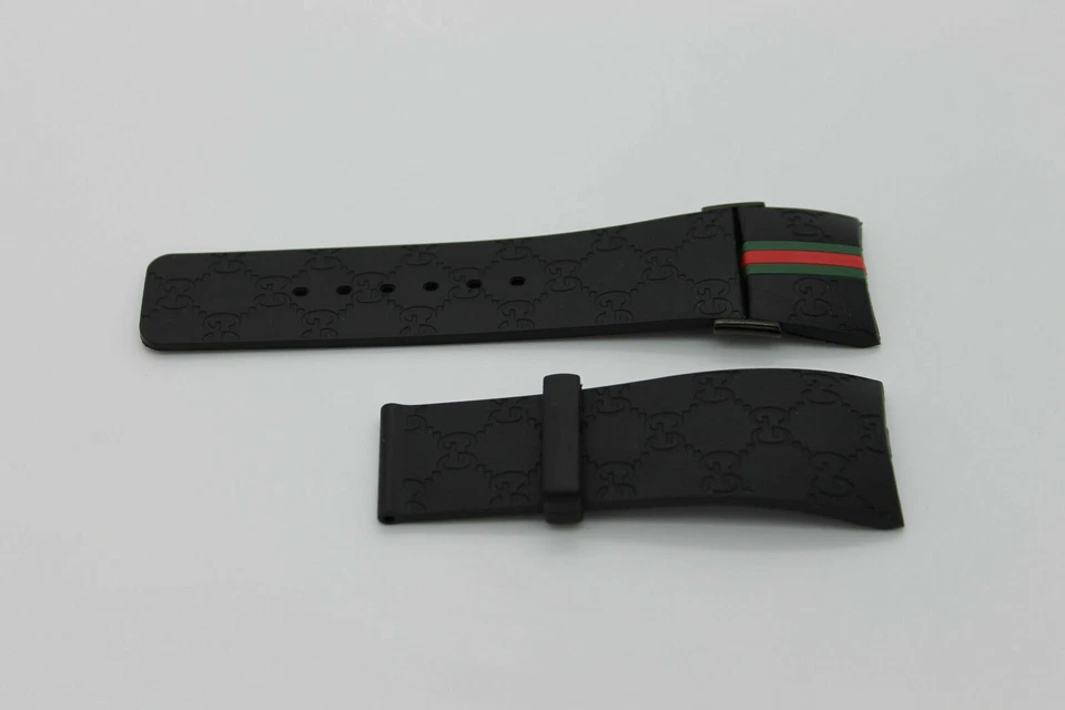 Reloj I Gucci 26 mm genuino OEM correa de goma de repuesto para hombre IGucci YA114207 Foto 3 de 4