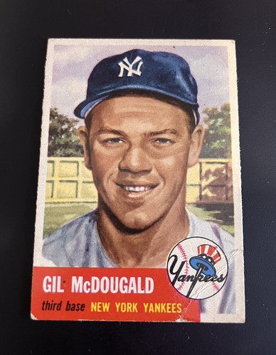1953 Topps Gil McDougald #43 Vintage Baseball New York Yankees - Picture 1 of 3