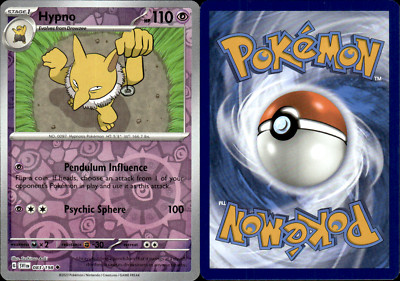 Pokemon TCG Unlimited Hypno 083/198 - Scarlet & Violet - Uncommon - Reverse  Holo | eBay