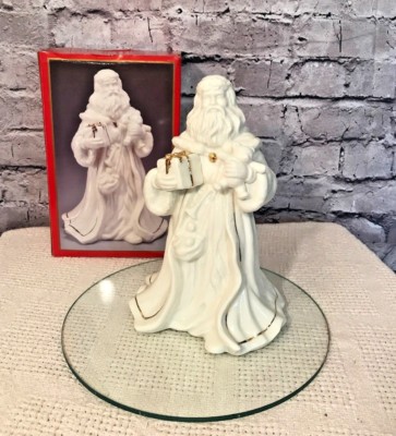 CENTURION COLLECTION Holiday Old World Santa Claus Porcelain Bisque Gold Accent