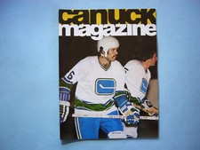 1974/75 VANCOUVER CANUCKS LOS ANGELES KINGS PROGRAM DENNIS KEARNS TERRY HARPER