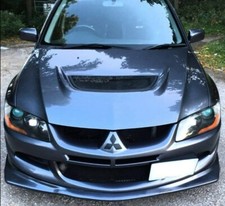 Mitsubishi Lancer Evo 8 Viii Varis Style Front Splitter Lip Polyurethane Black
