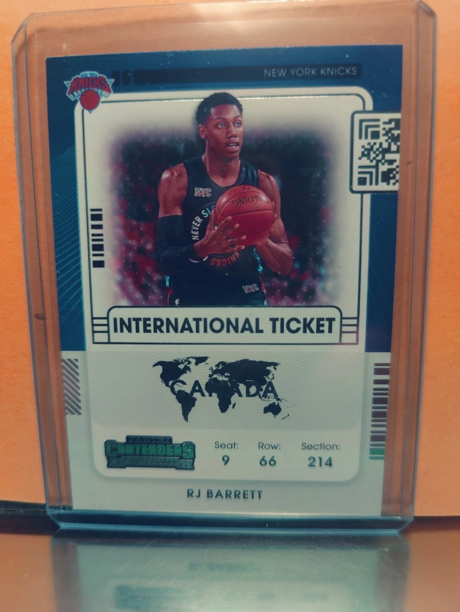 2021-22 Panini Contenders International Ticket RJ Barrett | eBay