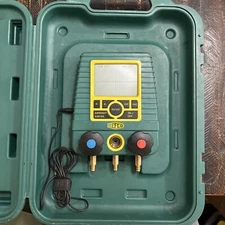 REFCO Digimon Two Valve Digital Manifold Gauges With Sight Glass HVAC