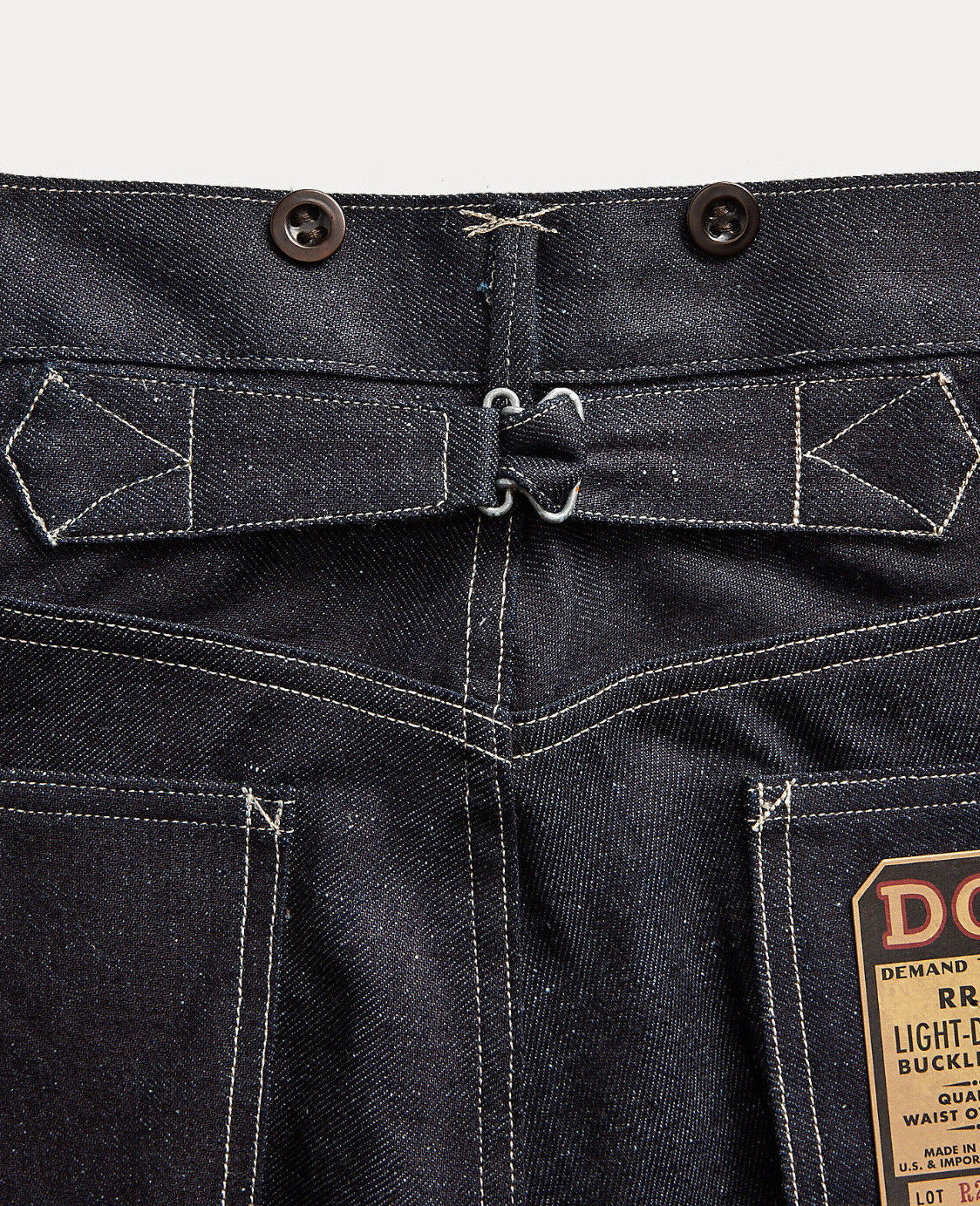 Ralph Lauren RRL Limited Edition 1932 Buckleback Rigid Selvedge Denim Jeans  New