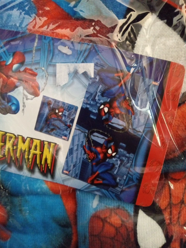 Juego de toallas de baño de 2 piezas absorbentes suaves Marvel Spiderman 1 paño niños Trl4#324 Foto 2 de 4