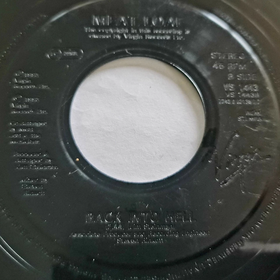 Meatloaf - I'd Do Anything For Love / Back Into Hell - 1993 Black Jukebox 7" - Image 2 of 2