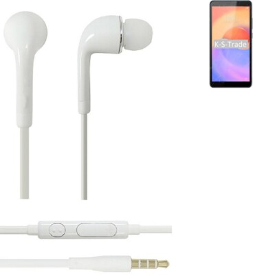 Kopfhörer für ZTE Blade A31 Plus headset Ohrstöpsel in ear plug weiß