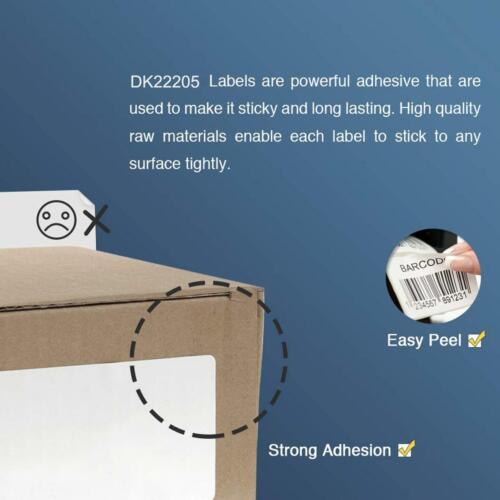 10X Etiquetas de dirección blancas continuas compatibles Brother DK-11204 17mm x 54mm - Imagen 3 de 13