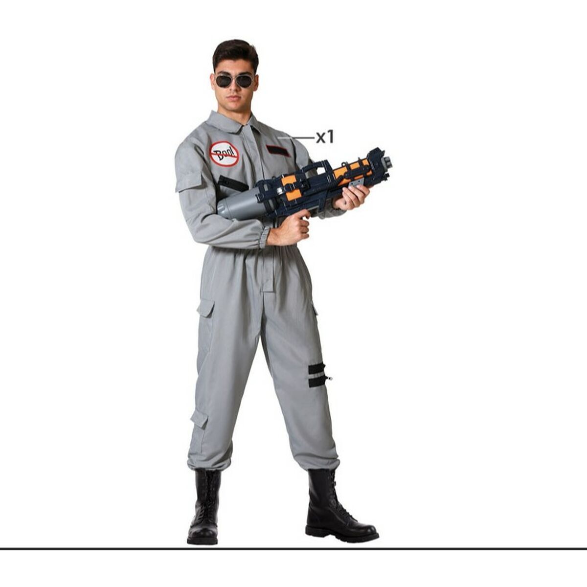 Costume per Adulti Exterminator Grigio Taglia:M