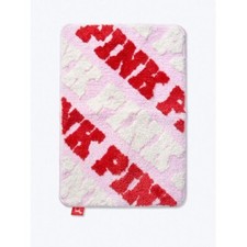 VICTORIAS SECRET PINK LOGO PLUSH BATH MAT GRAPHIC RUG BATHMAT 25x17 New