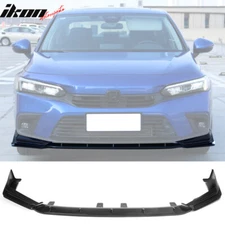 Fits 22-24 Honda Civic 11th Gen IKON 3PCS Front Bumper Lip PP Carbon Fiber Print