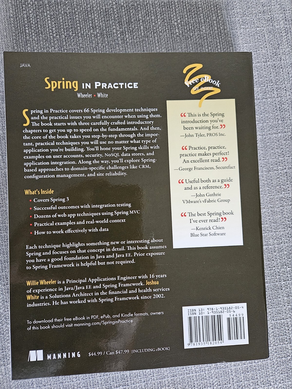Spring in Practice : Covers Spring 3 by Willie Wheeler and Joshua White ...