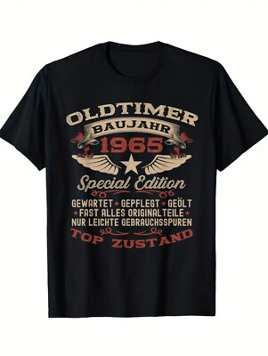 Oldtimer Baujahr 1966 Herren Fun Shirt Kult Spruch T-Shirt bis 8XL
