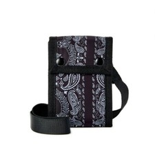 No Boundaries Men  s Double Snap Card holder Lanyard, Bandana Color.