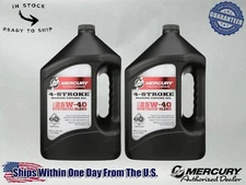 Mercury OEM 25W-40 Synthetic Blend Marine Engine Oil 1 Gallon 8M0078630-2PACK