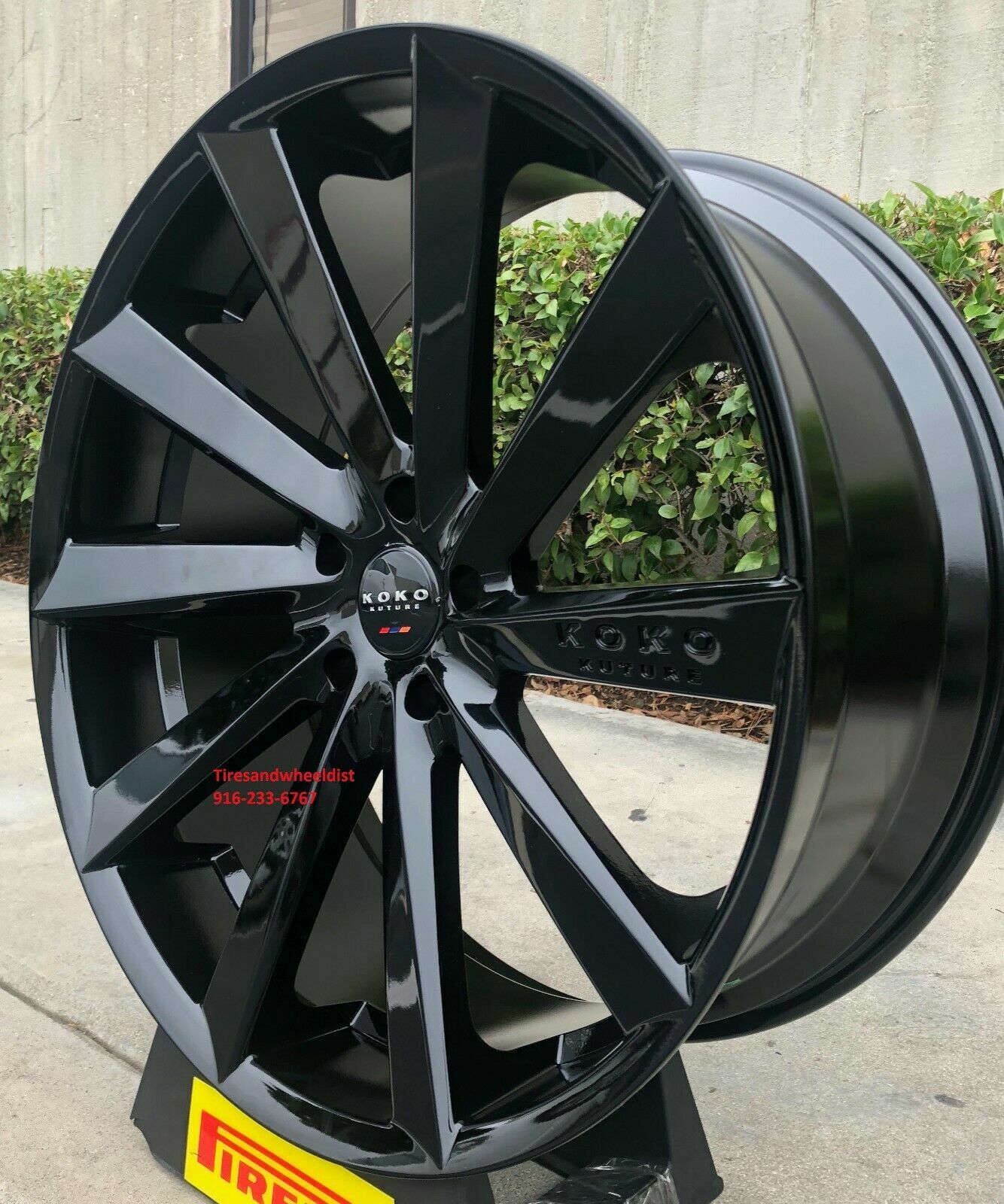 22'' Giovanna Kapan Gloss Black Tires fit Maserati Levante Flex Explorer Taurus