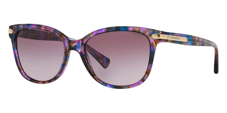 Gafas de sol Coach para mujer HC8132 52888H púrpura confeti ojo de gato púrpura degradado Foto 2 de 3