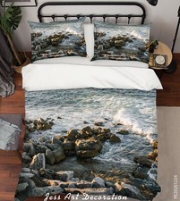 3D Seaside Reef Quilt Cover Set Duvet Cover Bedding Pillowcases