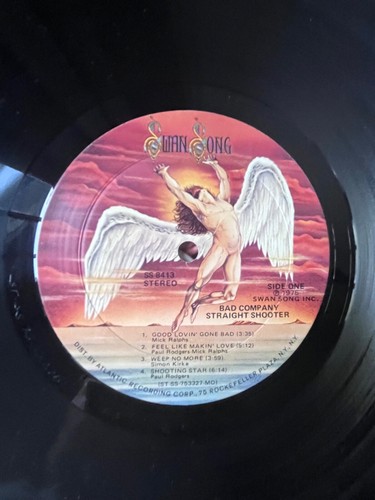 Bad Company 1975 33 LP VINYL STRAIGHT SHOOTER Vintage Rare Find - Picture 9 of 11