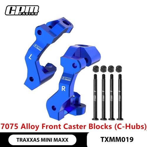 GPM 7075 ALU Front Caster Blocks (C-Hubs) For TRAXXAS Mini Maxx 1/16 10732 US RC - Picture 2 of 7
