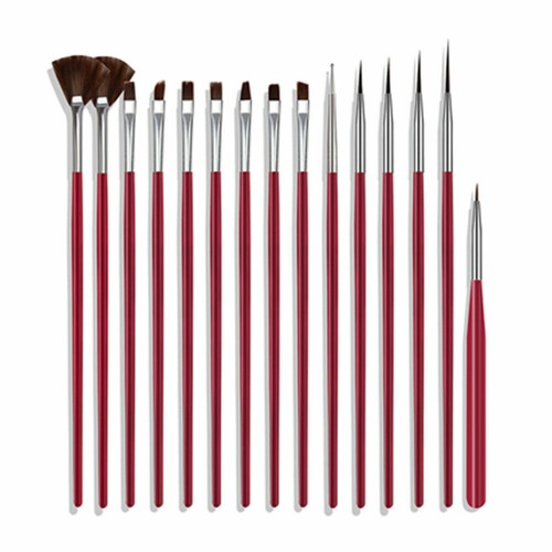 15 pcs Artist Paint Brushes Set Acrylic Oil Watercolours Painting Craft Art UK - Picture 5 of 12