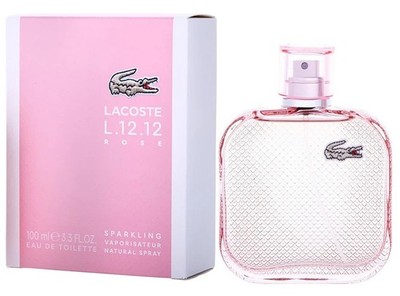 LACOSTE L.12.12 SPARKLING ROSE * Lacoste 3.3 oz / 100 ml EDT Women Perfume