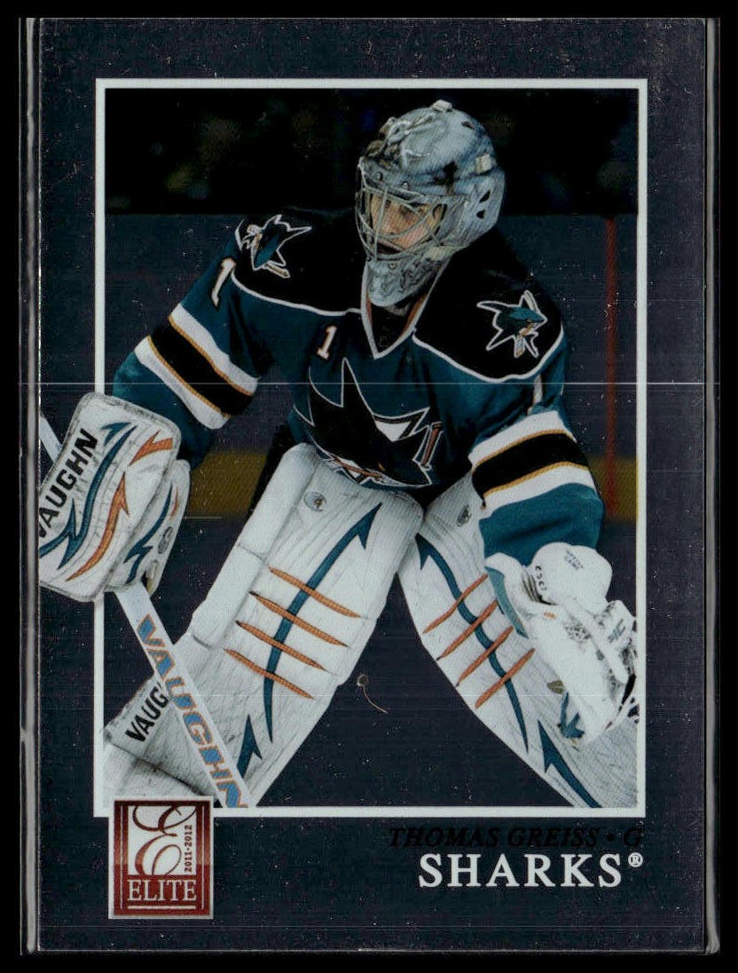 Thomas Greiss 2011-12 Panini Elite #29 San Jose Sharks