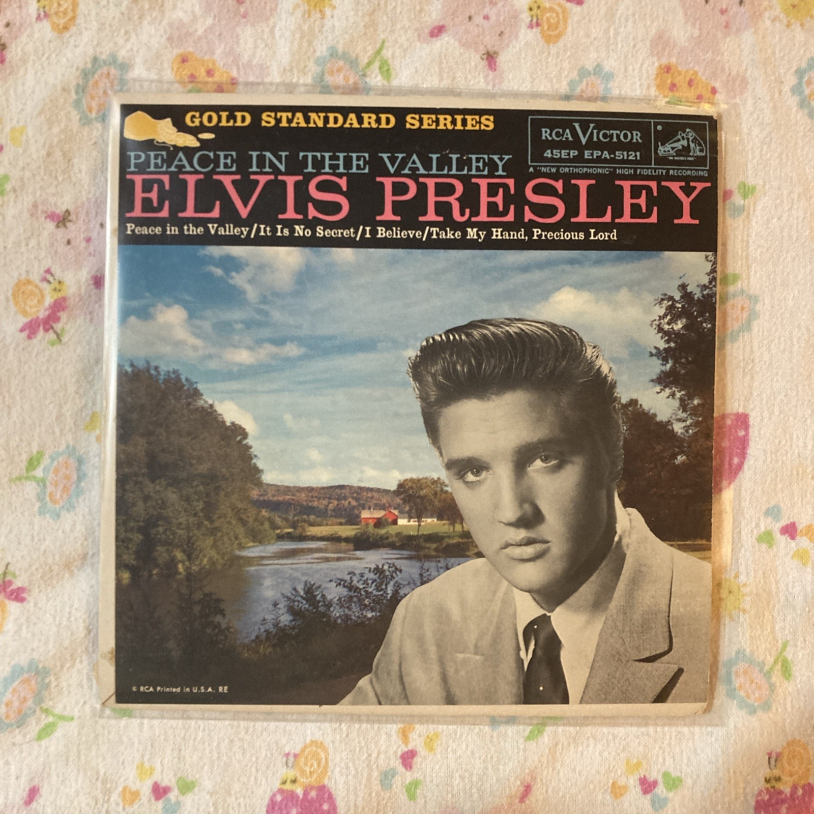 Elvis Presley EPA 5121 Peace In the Valley Gold Standard Series Clean Original