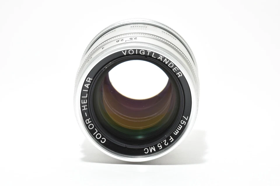 No Fog [N MINT w/Hood] Voigtlander Color Heliar 75mm F/2.5 MC Lens L39 JP #2412P - Image 3 of 4