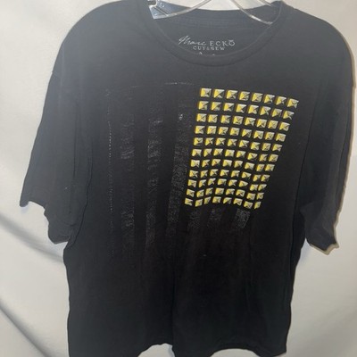 Marc Ecko Cut & Sew Mens XL Black Crew Neck Tee Short Sleeve