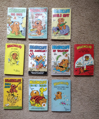 Vintage Heathcliff Comic Paperbacks--Lot of 10--by George Gately