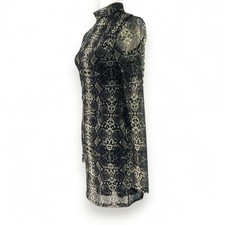 EUC Urban Outfitters Siren Bodycon Dress Sz M Snake Print Green Black Y2K Grunge