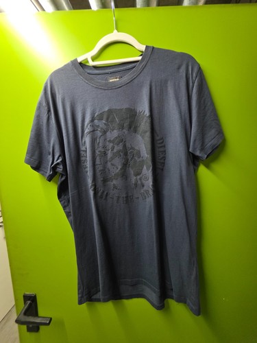 Diesel T-Shirt Herren XL – Dunkelblau – Logo-Print