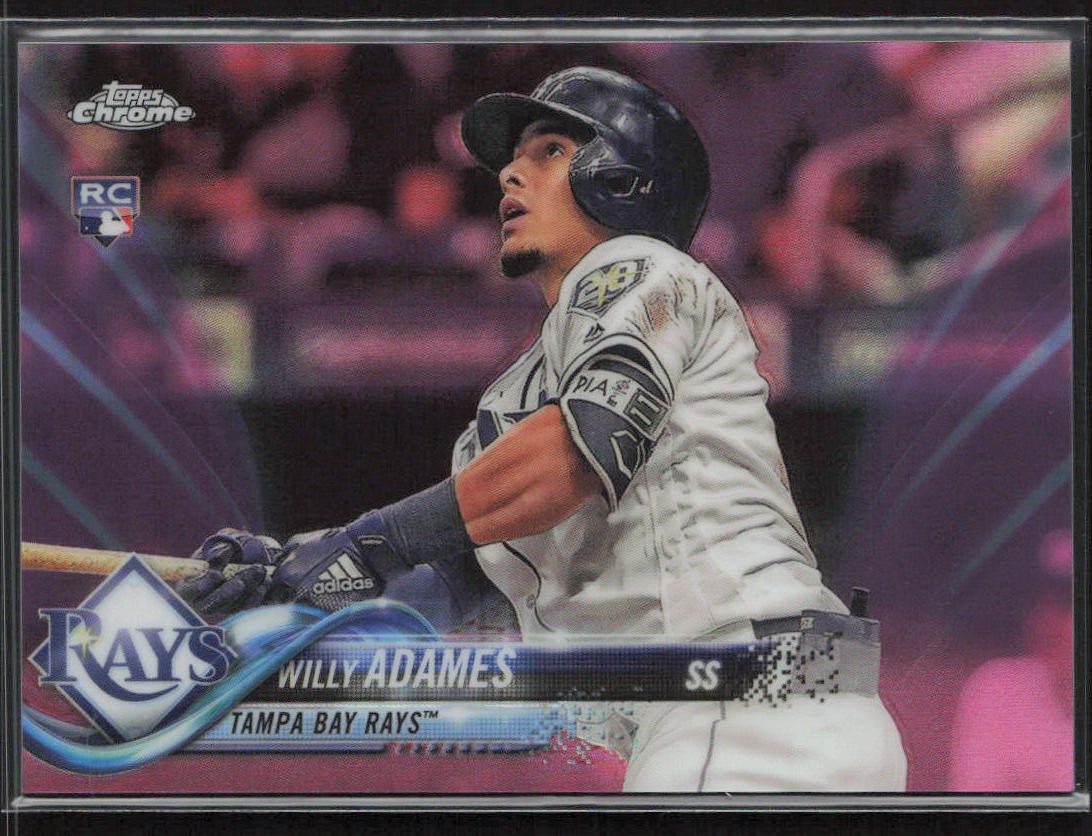 2018 Topps Chrome Update #HMT56 Willy Adames Pink Refractor