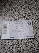 MATCH TICKET PREMIER LEAGUE WEST BROM V MAN UTD 6th mar 2016