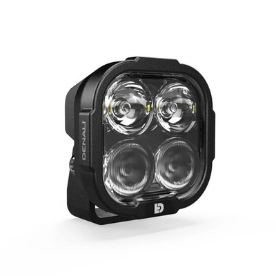 DENALI DL4 LED Driving Light Pod DataDim Motorcycle Aux Hybrid Beam 6800lm