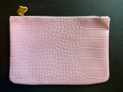 IPSY February 2026 Pink Croc Print Zipper Makeup Bag - Bag ONLY No Product