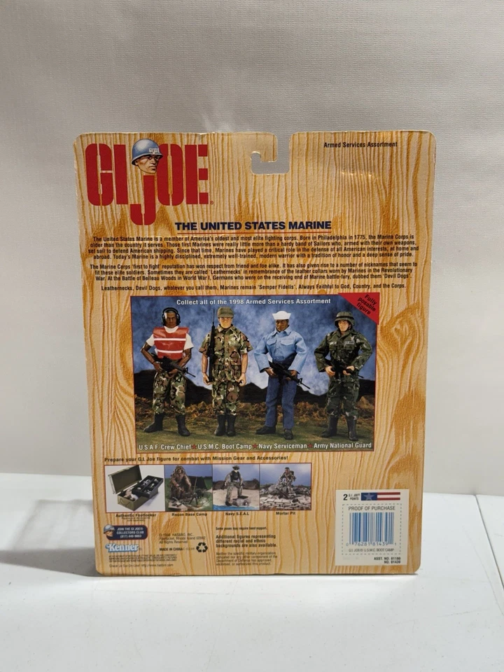 GI JOE U.S.M.C. Figura de acción Boot Camp Soldier afroamericano 12" Kenner 1998 Foto 3 de 4