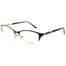 Versace Women's VE1218 1342 53mm Black/Gold Eyeglasses